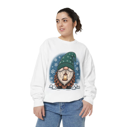 Gnome Sweatshirt - Cozy Unisex Garment-Dyed Sweatshirt