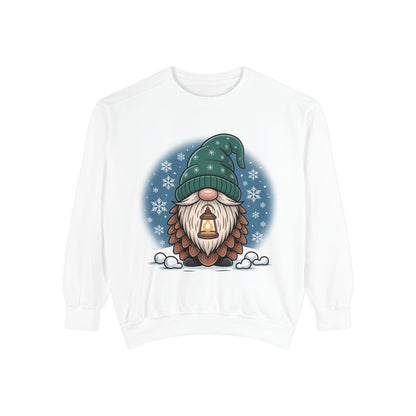 Gnome Sweatshirt - Cozy Unisex Garment-Dyed Sweatshirt