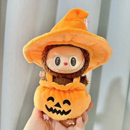 Halloween Pumpkin Replacement for Labubu 3.0 Doll Clothes Cute Decoration for 15/17cm Dolls