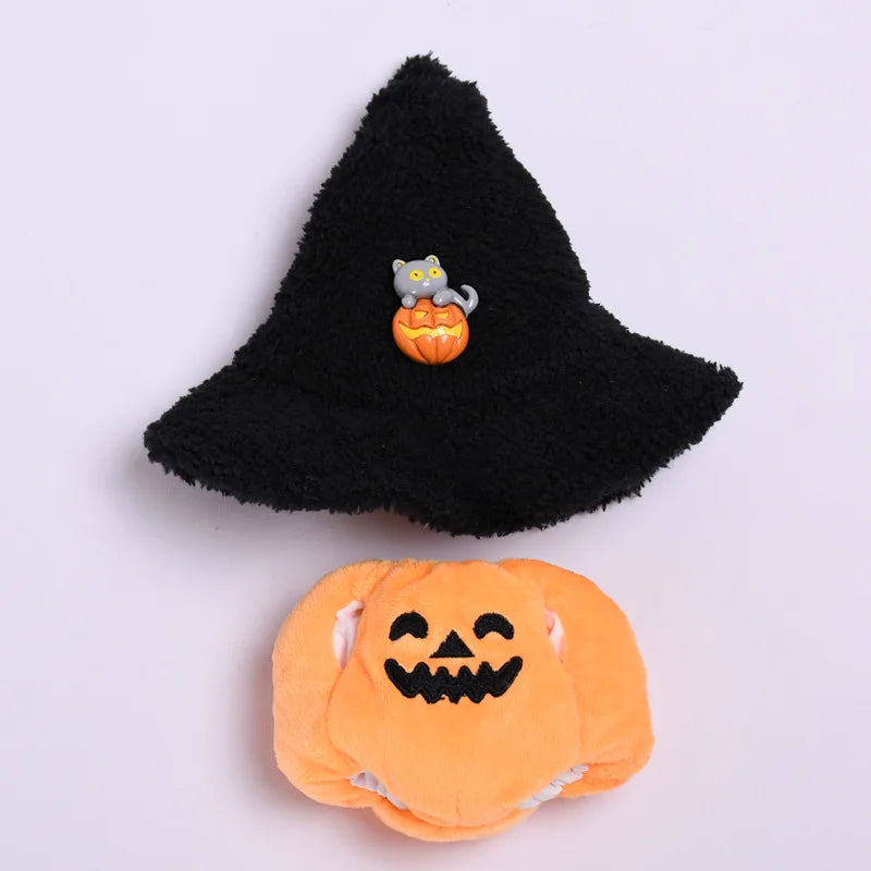 Halloween Pumpkin Replacement for Labubu 3.0 Doll Clothes Cute Decoration for 15/17cm Dolls