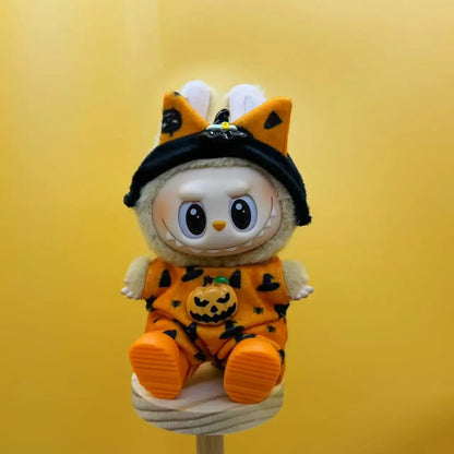 Halloween Pumpkin Replacement for Labubu 3.0 Doll Clothes Cute Decoration for 15/17cm Dolls