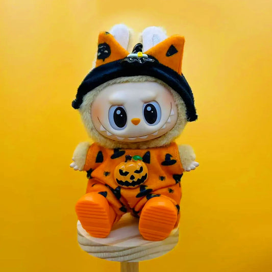 Halloween Pumpkin Replacement for Labubu 3.0 Doll Clothes Cute Decoration for 15/17cm Dolls